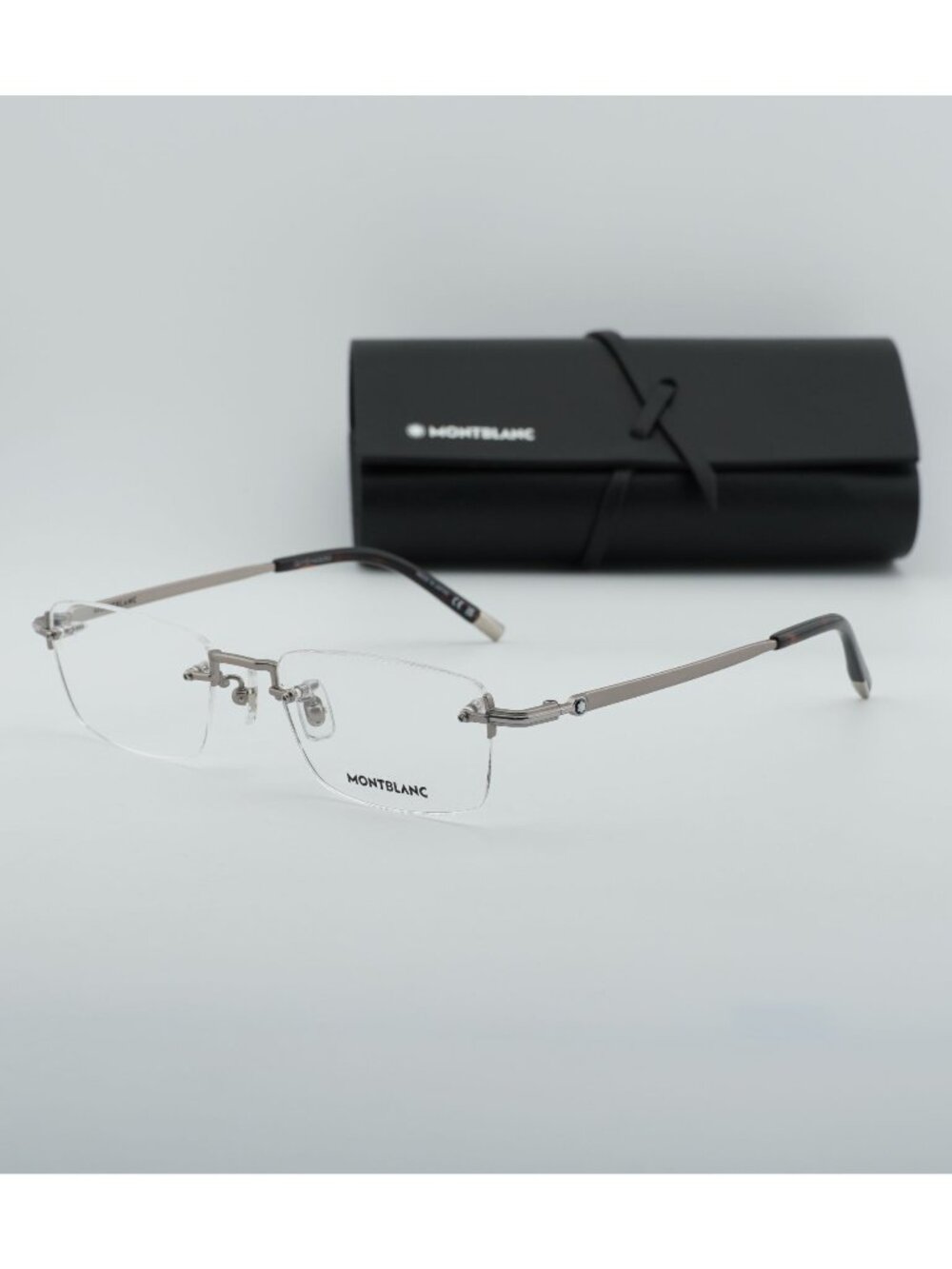 Montblanc MB0132O 002 Rectangle Eyeglasses 54mm – Grey